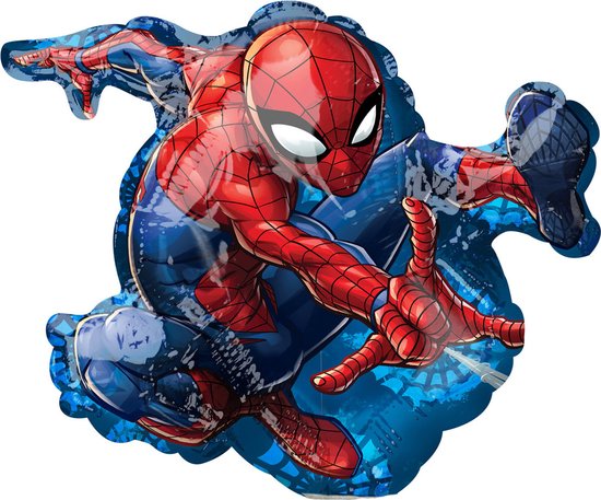 AMSCAN - Kleine aluminium Spider Man ballon - Decoratie > Ballonnen
