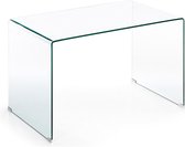 Kave Home - Burano glazen bureau 125 x 70 cm