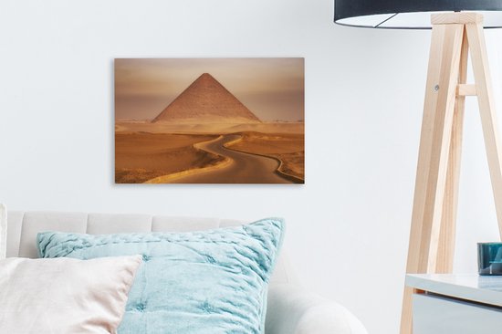 Pyramide rouge de Snofroe à Dashur en Egypte 30x20 cm - petit - Tirage photo sur toile (Décoration murale salon / chambre)