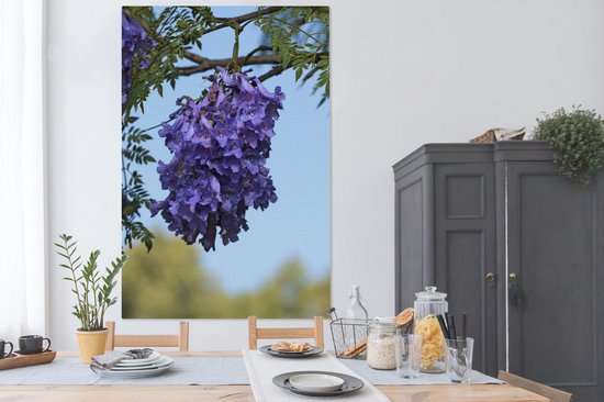 Gros plan d'une toile Jacaranda 2cm 120x180 cm - Tirage photo sur Toile (Décoration murale salon / chambre) / Arbres Peintures sur toile XXL / Groot format!