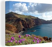 Une côte de falaises sur toile de Madère 40x30 cm - petit - Tirage photo sur toile (Décoration murale salon / chambre)