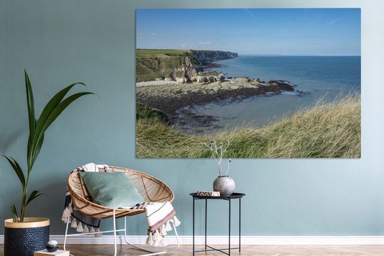 Peinture sur toile Roches calcaires dans le parc national des North York Moors en Angleterre - 150x100 cm - Décoration murale