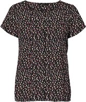 Vero Moda T-shirt Vmzandra Ss Top Wvn Ga Lcs 10254901 Black/zandra Dames Maat - S