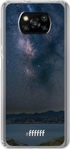 6F hoesje - geschikt voor Xiaomi Poco X3 Pro -  Transparant TPU Case - Landscape Milky Way #ffffff