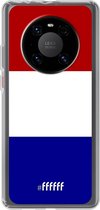 6F hoesje - geschikt voor Huawei P40 Pro -  Transparant TPU Case - Nederlandse vlag #ffffff