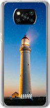 6F hoesje - geschikt voor Xiaomi Poco X3 Pro -  Transparant TPU Case - Lighthouse #ffffff