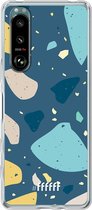 6F hoesje - geschikt voor Sony Xperia 5 III -  Transparant TPU Case - Terrazzo N°7 #ffffff