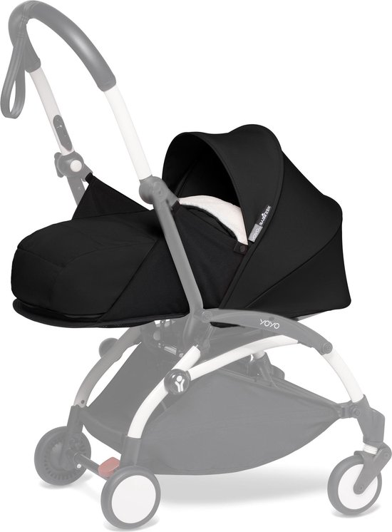 BABYZEN YOYO 0+ Newborn Pack, Black - Dit pakket bevat een matras, zonnekap, hoofdsteun & deken - Vereist een YOYO2-frame (apart verkrijgbaar) - Babyzen