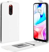 Voor Xiaomi Redmi 8 Crazy Horse verticale flip lederen beschermhoes (wit)