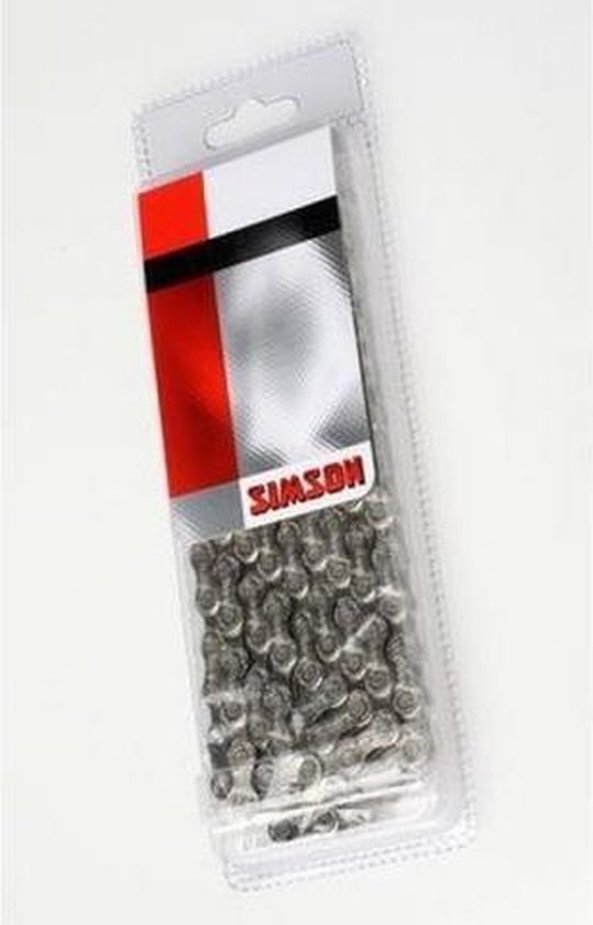 Chaîne Simson 9 vitesses IG / EXA 116 maillons Taille 1 1/2 "X5/ 64" Argent