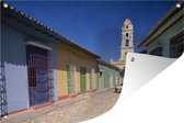 Tuinposter - Tuindoek - Tuinposters buiten - Kleurrijke gebouwen in het Noord-Amerikaanse Cuba - 120x80 cm - Tuin