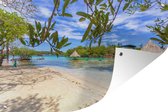 Tuinposter - Tuindoek - Tuinposters buiten - Strand van de Baai-eilanden - 120x80 cm - Tuin