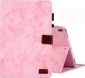 Voor iPad Pro 10.5 (2017) Zakelijke Stijl Horizontale Flip Leren Case, met Houder & Kaartsleuf & Fotolijst & Slaap / Wekfunctie (Roze)