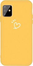 Voor Galaxy A81 / Note 10 Lite Frosted Candy-gekleurde ultradunne TPU-telefoon (geel)