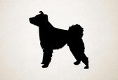 Silhouette hond - Pumi - Pumi - M - 60x61cm - Zwart - wanddecoratie