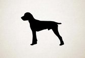 Silhouette hond - Pudelpointer - XS - 24x30cm - Zwart - wanddecoratie