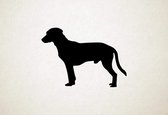 Silhouette hond - Istrian Shorthaired Hound - Istrische kortharige hond - S - 42x60cm - Zwart - wanddecoratie