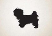 Silhouette hond - Kyi-leo - L - 75x96cm - Zwart - wanddecoratie