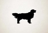 Silhouette hond - Kooikerhondje - L - 64x109cm - Zwart - wanddecoratie