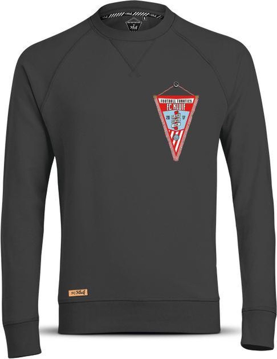 FC Kluif Vaantje sweater Anthraciet - Maat S / Small - Heren lifestyle trui - Voetbal sweater