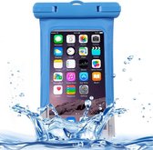 Transparante waterdichte tas beschermhoes met lanyard voor iPhone 6/5 / 5S / 5C (blauw)