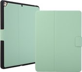 Voor iPad 10.2 / Air 2019 / Pro 10.5 elektrisch geperste textuur horizontale flip lederen tas met houder en pen slot (mintgroen)