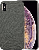 Voor iPhone XS Max stofstijl TPU beschermende schaal (diep grijs)