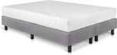 Bed4less Boxspring 160 x 210 cm - Met Matras - Tweepersoons - Grijs