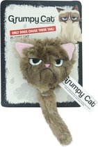 Grumpy cat fluffy grumpy cat met catnip - 5x5x5 cm - 1 stuks