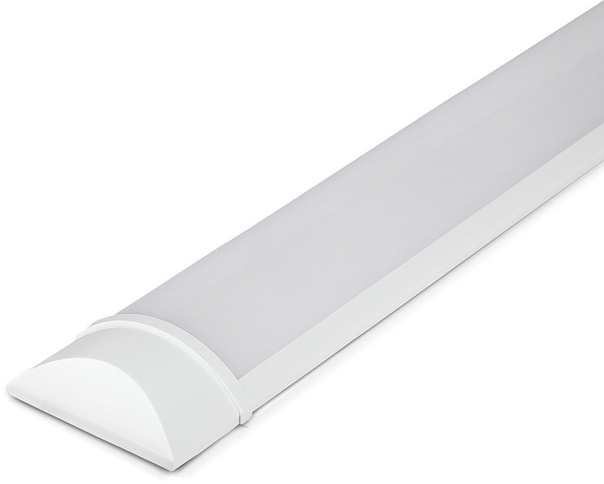 6x HOFTRONIC - LED Batten 60cm - 20W 2400 Lumen - 6400K Daglicht wit - LED TL Armatuur - Voor werkplaats, schuur en als onderbouwverlichting - Incl. montageklemmen & quick connector - 5 jaar garantie