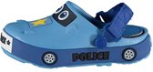 Xq Footwear Tuinklompen Politieauto Junior Rubber Blauw Maat 25-26