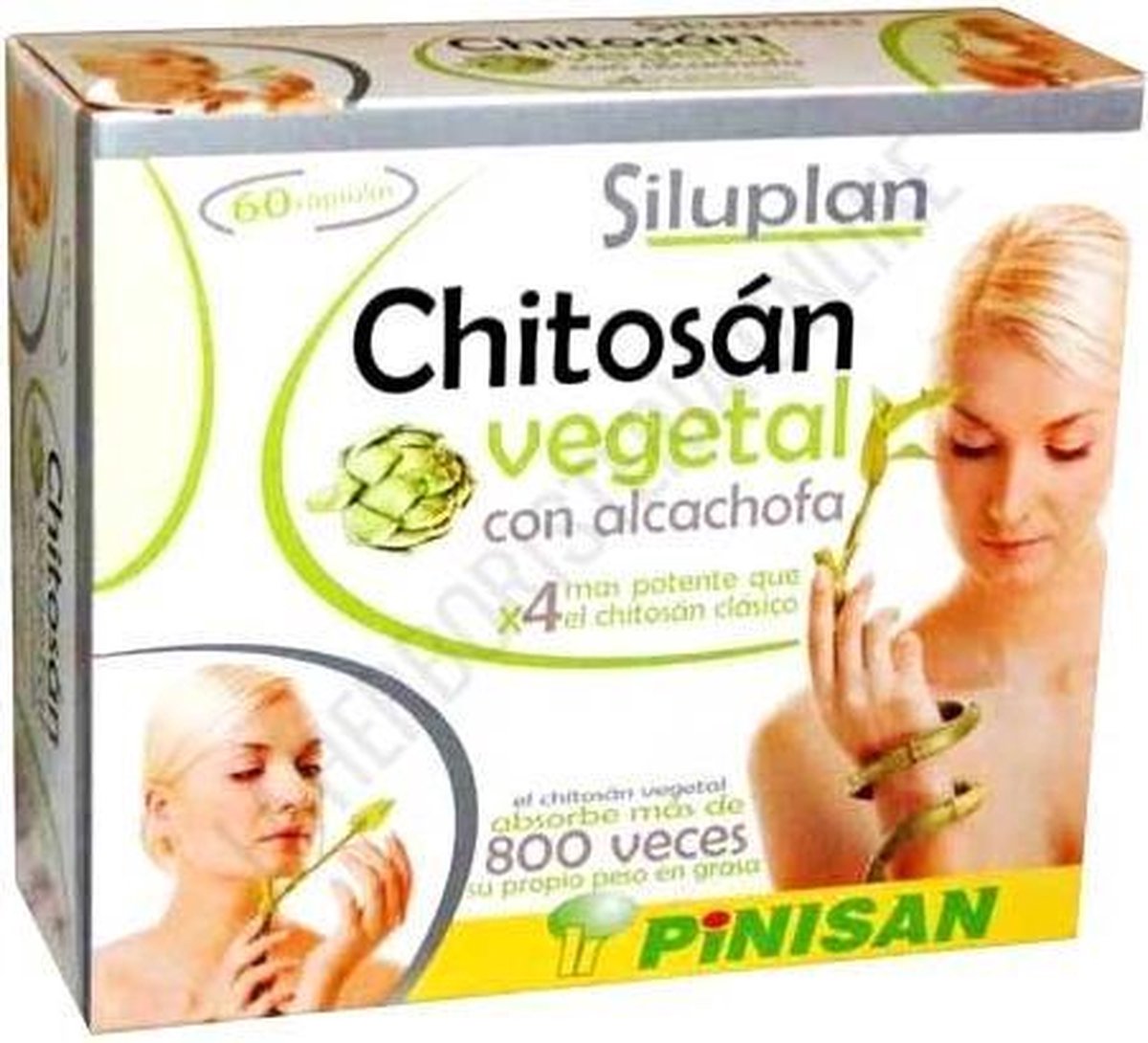 Pinisan Siluplan Chitosan Vegetal Con Alcachofa 60 Caps