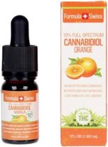 Formula Swiss Cannabidiol Drops 10% Cbd Orange Oil 1000mg <0,2% Thc 10 Ml