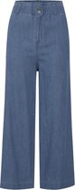 b.young BYDANIE PANTS - Mid Blue Denim Blue