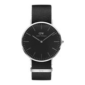 Daniel Wellington DW00100149 Classic Black Cornwall - Horloge - Textiel - Zwart - Ø 40 mm