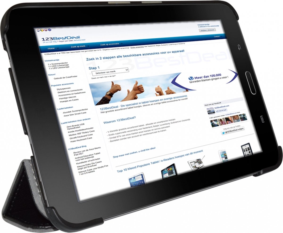 Afm Opvoeding Kwijting Tri-Fold Case voor de Samsung Galaxy Tab 3 Lite 7.0 | bol.com