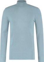 Purewhite -  Heren Regular Fit  Essential Trui  - Blauw - Maat L