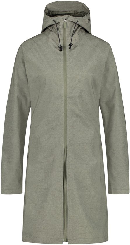 AGU SeQ Regenjas - Regenjas Dames Waterdicht - Regenjas Lang model - Water- en Winddicht - Ademend - Groen - S