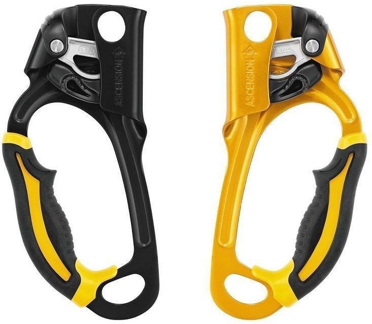 Petzl Ascension ascender stijgklem - Rechts geel zwart