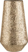 J-Line Windlicht Gebroken Glas Goud 26x26x46