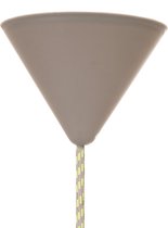 Snoerboer plafondkap 1 snoer - Ø12,2 cm - kunststof - grijs - kegel