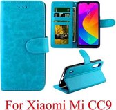 Voor Xiaomi MI CC9 Crazy Horse Texture Horizontale flip lederen tas met houder & kaartsleuven & portemonnee & fotolijst (babyblauw)