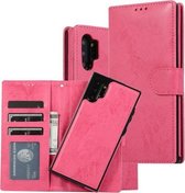Voor Samsung Galaxy Note10 + Retro 2 in 1 afneembare magnetische horizontale flip TPU + PU lederen tas met houder & kaartsleuven & fotolijst & portemonnee (roze)