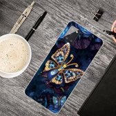 Voor Samsung Galaxy A71 schokbestendig geverfd transparant TPU beschermhoes (Jewel Butterfly)