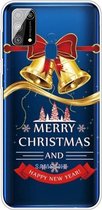Voor Samsung Galaxy M31 Christmas Series Clear TPU beschermhoes (Golden Bell)