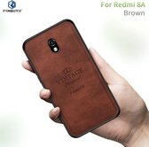 Voor Geschikt voor Xiaomi RedMi 8A PINWUYO Zun-serie PC + TPU + huid Waterdicht en anti-vallen All-inclusive beschermende schaal (bruin)