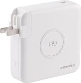 MOMAX IP93MFI Q.Power Plug PD Snel opladen Reislader Stroomadapter met MFI-kabel (wit)