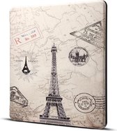 Dibase voor Amazon Kindle Oasis 2017 7 inch Eiffeltoren Print Horizontale Flip PU lederen beschermhoes