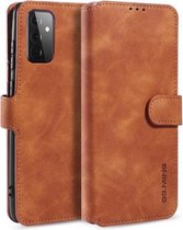 Voor Samsung Galaxy A72 5G DG.MING Retro Oil Side Horizontale Flip Leren Case met Houder & Kaartsleuven & Portemonnee (Bruin)