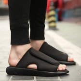 Mesh Ademende Lichtgewicht Comfortabele Trend Pantoffels voor Heren (Kleur: Zwart Wit Maat: 40)